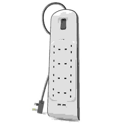 Buy Belkin 8-Socket Surge Protector Extension Cord W/USB Port (2 m) Online in Dubai & the UAE|ACE