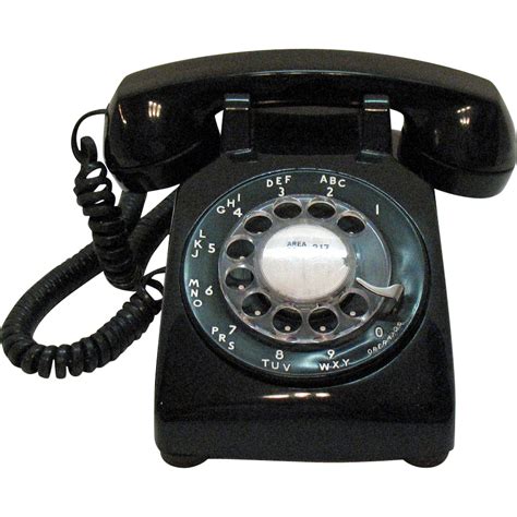 Vintage Black Rotary Dial Telephone Bell System Western Electric 1960s SOLD on Ruby Lane