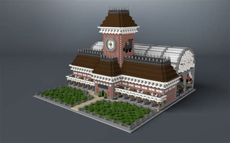 Victorian train station Minecraft Map