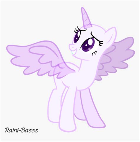 Mlp Base Png - My Little Pony Alicorn Base, Transparent Png - kindpng