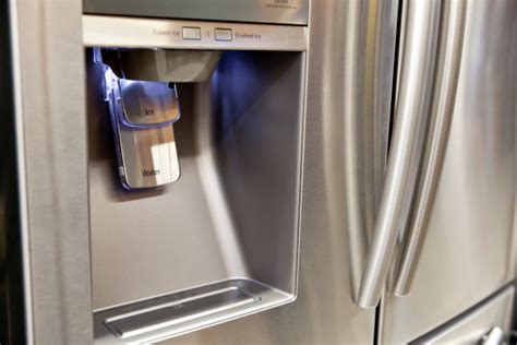 Refrigerator Ice And Water Dispenser Stock Photo - Download Image Now ...