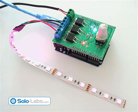 DIY Arduino RGB LED Controller Shield - Electronics-Lab.com