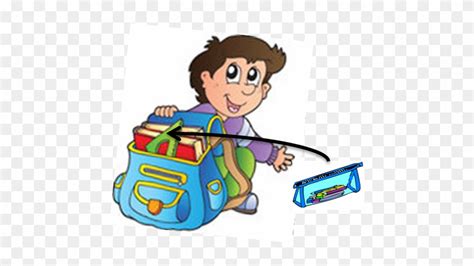 Can We Pack Your Things - Cartoon Pack School Bag - Free Transparent PNG Clipart Images Download