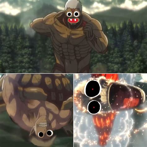 [Attack on Titan] I thought it would be funny to edit these scenes, and ...