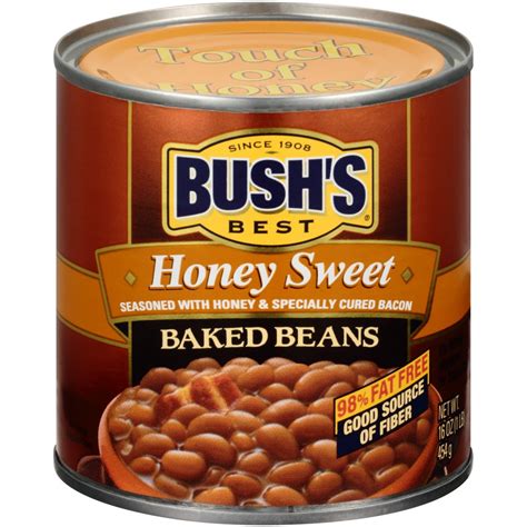 Bush's Honey Sweet Baked Beans, Canned Beans, 16 oz - Walmart.com ...