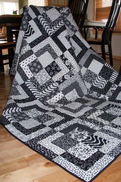 I love this!!. | Quilts, Black and white quilts, Quilting designs