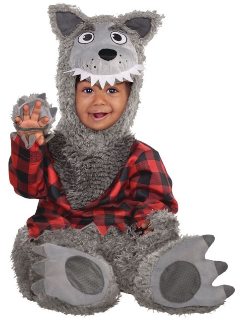 Infant Wolf Grey Jumpsuit with Hood Halloween Costume, Assorted Sizes ...