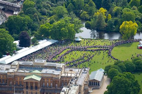 Aerial View. Aerial view of Buckingham Palace Garden Party . Jason Hawkes | Aerial view ...