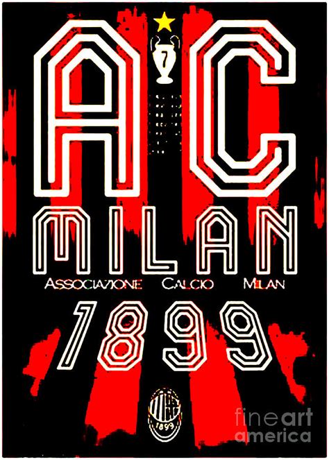 Ac Milan Digital Art by Marco Poloy - Pixels