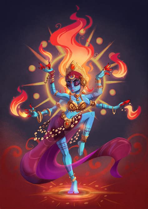 Hindu Fire goddess by MichelVerdu on DeviantArt