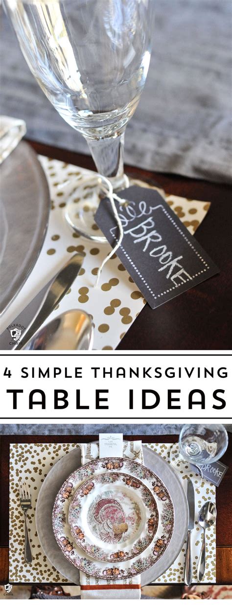 4 Thanksgiving Table Ideas, the Polka Dot Chair