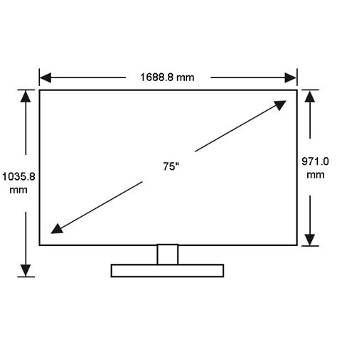 75 Inch Tv Dimensions - nokil