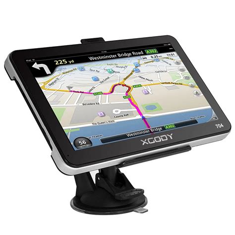 XGODY 7'' 704 Car Truck GPS Navigation 128MB+8GB GPS Navigator SAT NAV System 2018 Europe ...