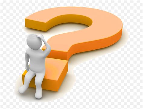 Thinking Png Person Emoji - Transparent Background Png Clipart Question Mark 3d Man Png,Think ...