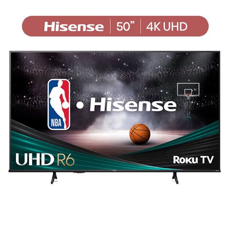 Hisense 50" Class 4K UHD LED LCD Roku Smart TV HDR R6 Series 50R6E3 - Walmart.com