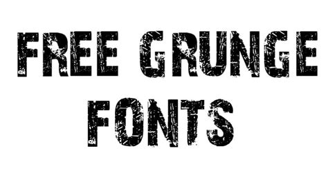 25 Free Grunge Fonts for Your Designs - Vandelay Design