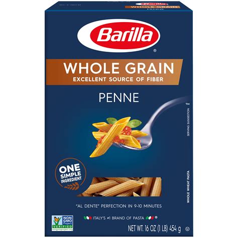 Barilla Whole Grain Penne Pasta, 16 oz Box - Walmart.com