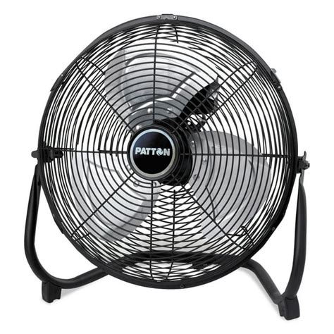 Patton 14" High-Velocity Floor Fan w/All Metal Construction, Adjustable ...