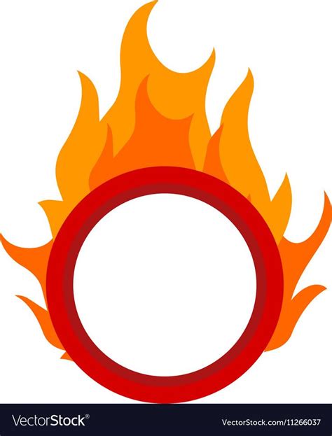 Fire hoop vector image on VectorStock in 2022 | Hot wheels cake, Hot wheels birthday, Hot wheels ...