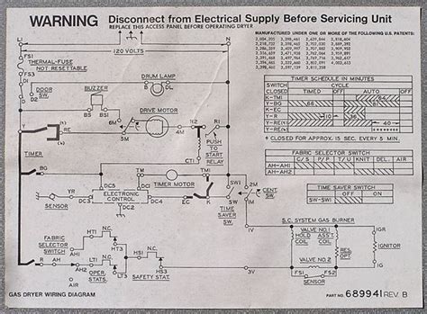 Kenmore 90 Series Dryer Wiring Diagram