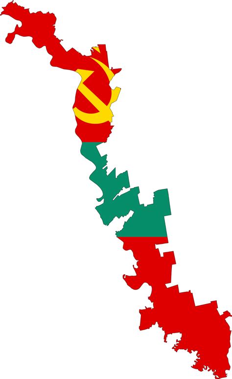 Transnistria Outline Flag Map I made : Indian-Mapper