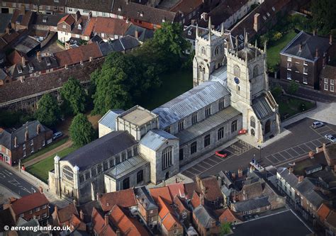 aeroengland | aerial photograph of King's Lynn Minster, King's Lynn, Norfolk