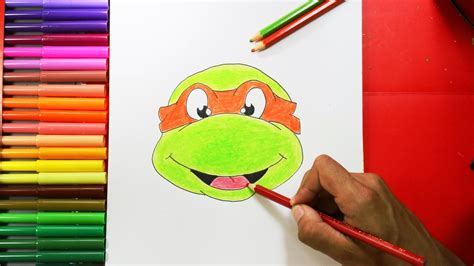 How to Draw a Ninja Turtle - Cómo dibujar una tortuga ninja - YouTube