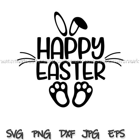 Happy Easter SVG, Easter Bunny Svg, Easter Eggs Svg, Bunnies | Inspire Uplift