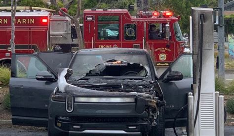 Electric Pickup Truck Catches Fire At A Charging Station - PakWheels Blog