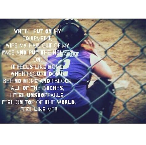 Softball Catcher | Softball catcher quotes, Fastpitch softball, Sports quotes softball