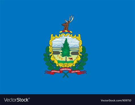 Vermont flag Royalty Free Vector Image - VectorStock