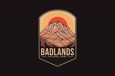 Emblem Badlands National Park Logo