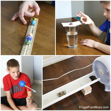 Physics Science Experiments for Elementary Aged Kids - Frugal Fun For Boys and Girls