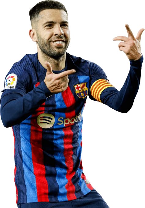 Jordi Alba Barcelona football render - FootyRenders