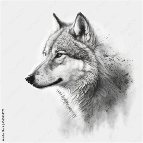 Wolf Sketch Stock Illustration | Adobe Stock