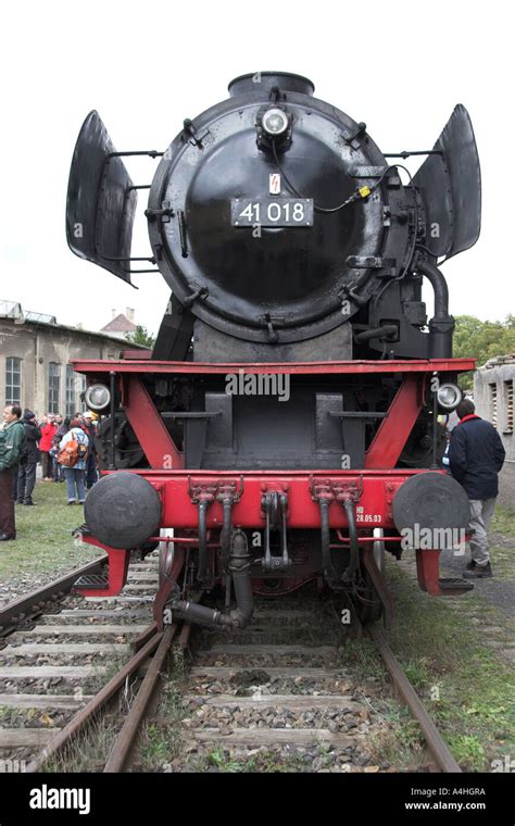 Front of an historic german steam engine, model 41 Stock Photo - Alamy