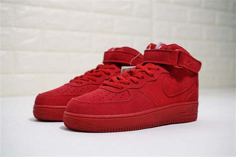 Nike Air Force 1 Mid '07 Suede Gym Red