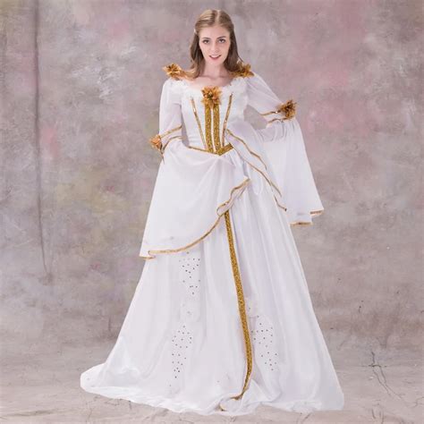 White Medieval Dresses