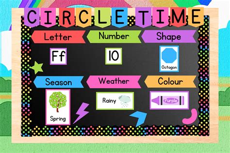 Circle Time Board Daycare Learning Preschool Homeschool - Etsy