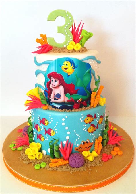 The Little Mermaid | Mermaid birthday cakes, Little mermaid birthday cake, Little mermaid cakes