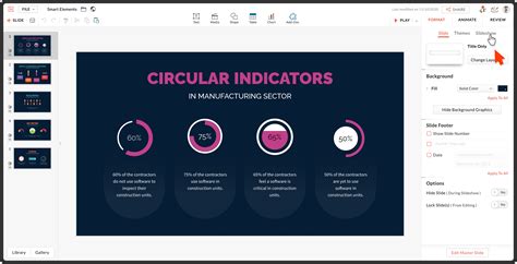 How to customize slideshows in Zoho Show