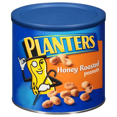 Planters Honey Roasted Peanuts, 52 oz Can - Walmart.com