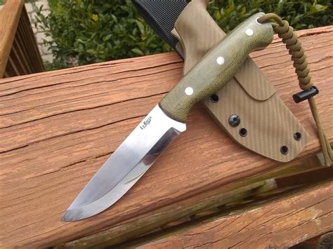 Custom Bushcraft fixed blade knife Scandi grind in A2 Tool | Etsy in ...