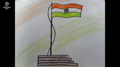 Indian Flag Drawing