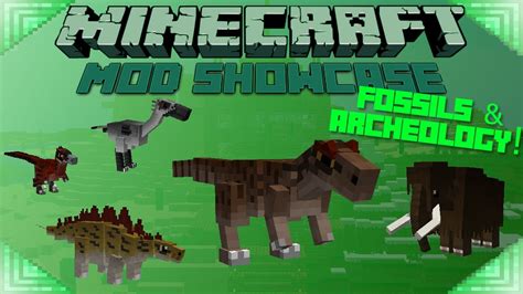 FOSSILS & ARCHEOLOGY! - Minecraft Mod Showcase: DINOSAURS! - YouTube