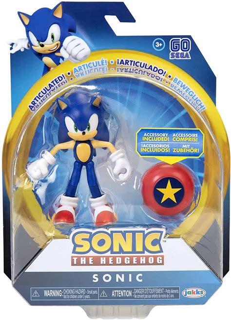 Sonic The Hedgehog Basic Wave 1 Sonic Star Spring 4 Action Figure ...