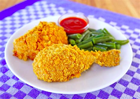 BUSHABROWNE RECIPES: CRISPY OVEN FRIED CORN FLAKES CHICKEN