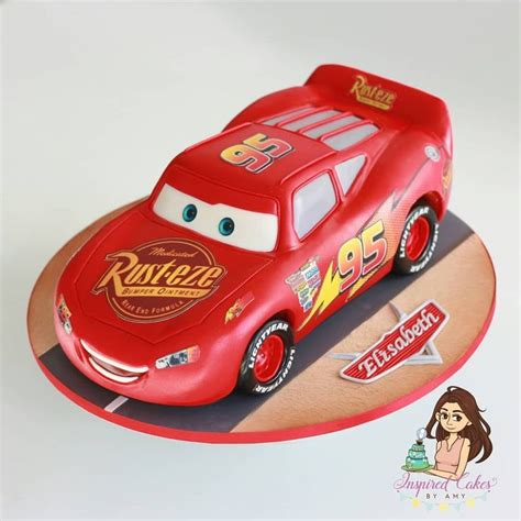 Lightening Mcqueen Disney Cars cake by Inspired Cakes by Amy | Mcqueen ...