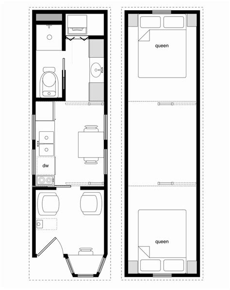 Small Tiny House Floor Plans | Tiny house trailer plans, Tiny house ...