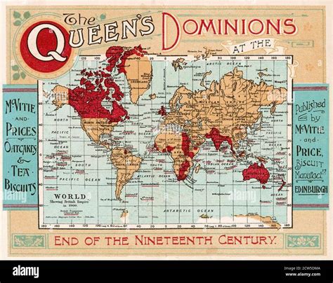 MAP OF BRITISH EMPIRE in 1899 Stock Photo - Alamy